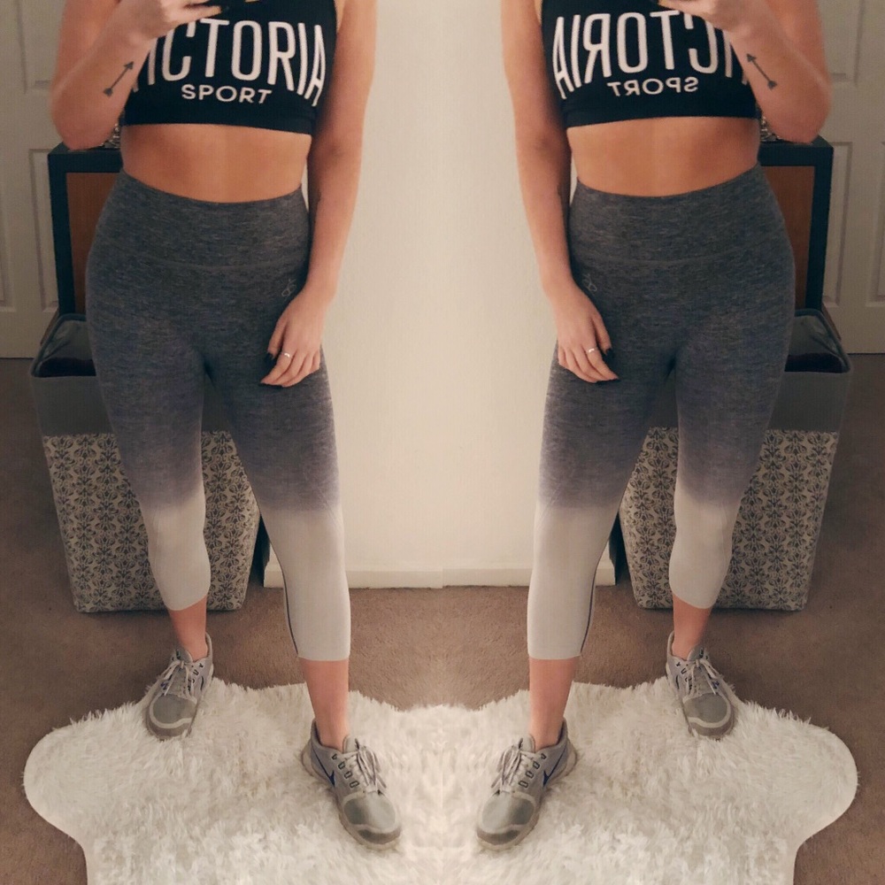 •Grey Ombré Workout Leggings•